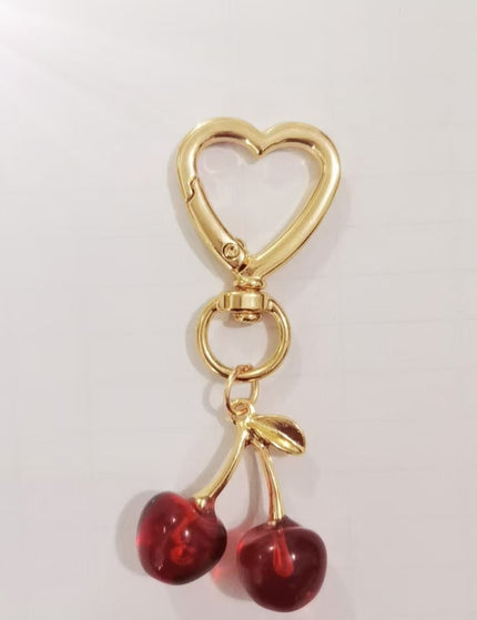 New Cherry Car Keychain High-grade Women's Bag Pendant