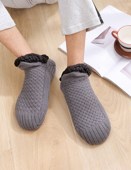 Winter Woolen Socks Women Thicken Warm Home Bedroom Socks Slippers Men Non-slip Foot Warmer Snow Socks Calcetines Mujer