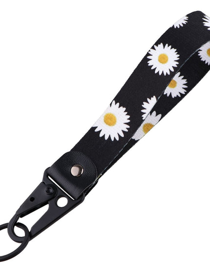 Cherry Blossom Leather Metal Keychains