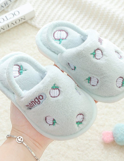 Children's warm cotton slippers