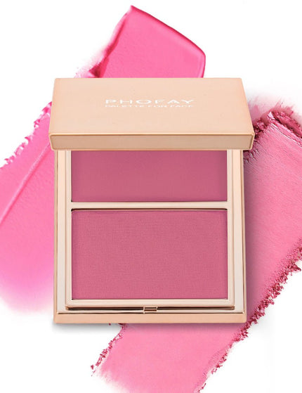 PHOFAY Double-Take Cream & Powder Blush Duo