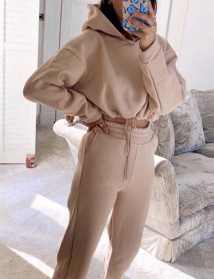 Jogging Suits For Women 2 Piece Sweatsuits Tracksuits Sexy Long Sleeve HoodieCasual Fitness Sportswear