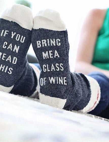 Funny Letter Printed Socks