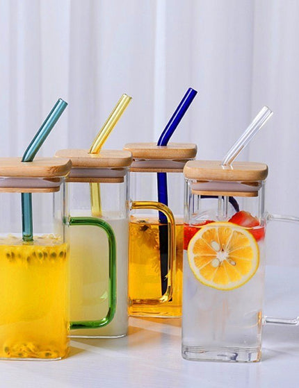 Straw Cup Glass Single Cup Creative Water Cup Gift