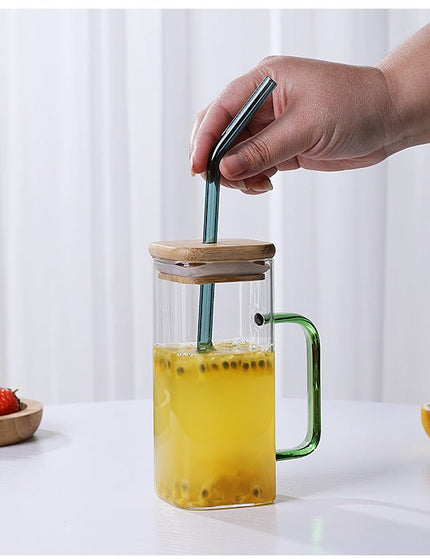 Straw Cup Glass Single Cup Creative Water Cup Gift