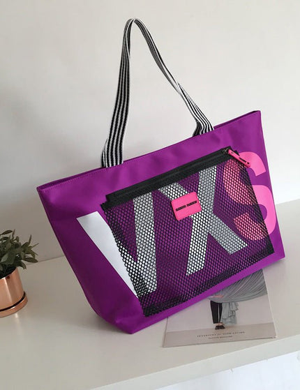 Aliwood New Arrivals Letter Women Shoulder Bags Trendy Waterproof Tote Beach Bag Large Capacity Female Travel Shopping Bags