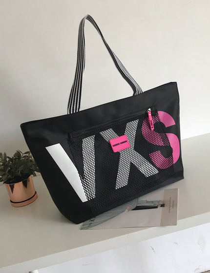 Aliwood New Arrivals Letter Women Shoulder Bags Trendy Waterproof Tote Beach Bag Large Capacity Female Travel Shopping Bags