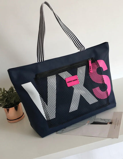 Aliwood New Arrivals Letter Women Shoulder Bags Trendy Waterproof Tote Beach Bag Large Capacity Female Travel Shopping Bags