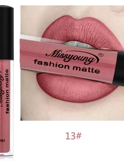 Lip Gloss Liquid Lipstick Non-Stick Cup Matte Makeup Llipstick