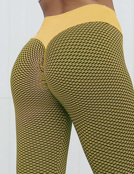 Plaid Leggings Fitness Yoga Pants Women's Seamless High Waist Breathable Gym Leggings
