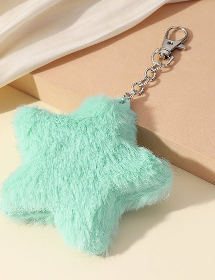 Autumn And Winter New Five-pointed Star Plush Key Chain Pendant