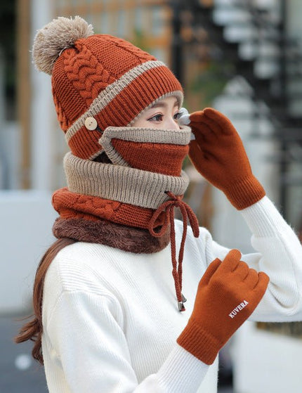 Plus velvet thick bib mask