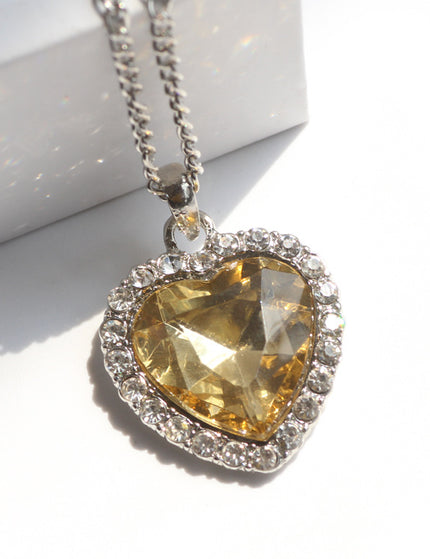 Love Sweater Chain Crystal Heart Titanic Ocean  Girl