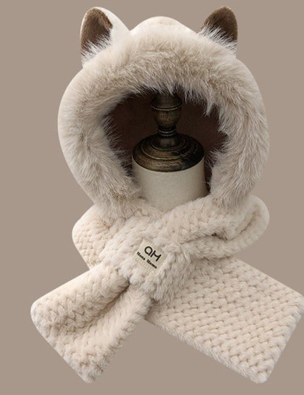 Autumn And Winter Cute Furry Fox Ear Hat