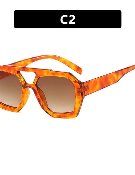 Ins Big Frame Leopard Sunglasses Summer Sunshade Beach Vacation Glasses