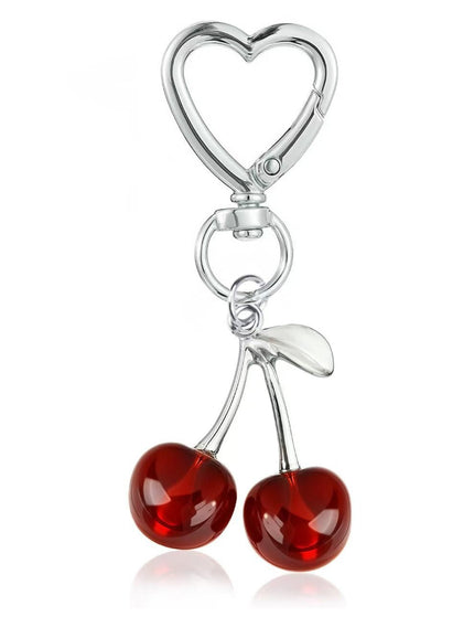 New Cherry Car Keychain High-grade Women's Bag Pendant