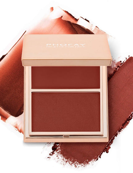 PHOFAY Double-Take Cream & Powder Blush Duo
