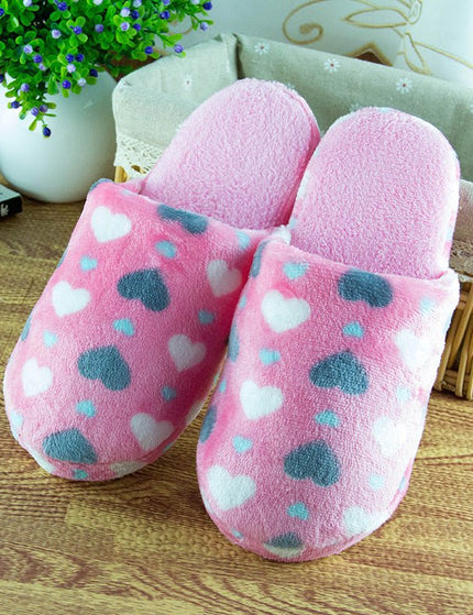 Five. The new cashmere love angle heart cotton slippers, indoor slippers 4.5 yuan Cixi cotton slippers factory wholesale