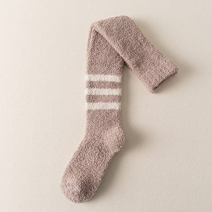Coral Fleece Socks Knee High Socks Plush Thick Socks