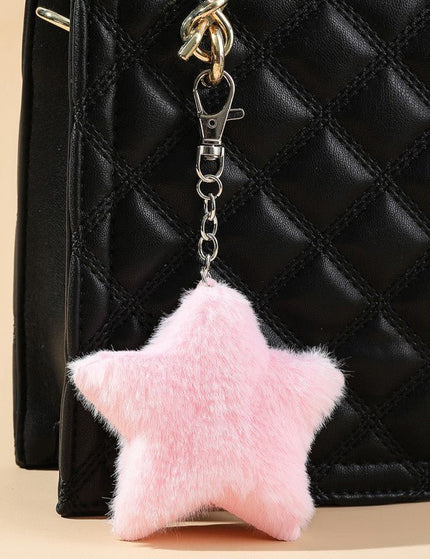 Autumn And Winter New Five-pointed Star Plush Key Chain Pendant
