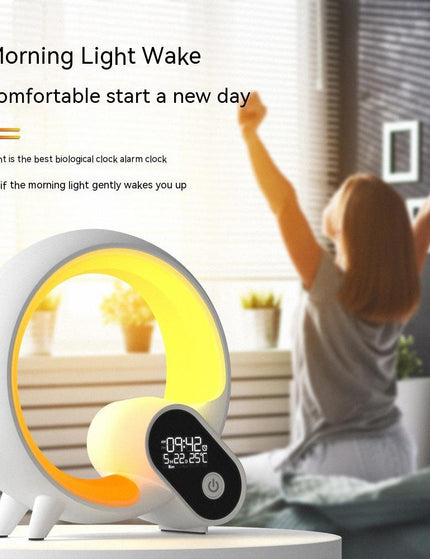 Creative Q Light Analog Sunrise Digital Display Alarm Clock