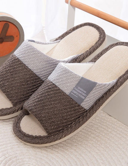 Linen Slippers House Shoes Women Bedroom Slippers