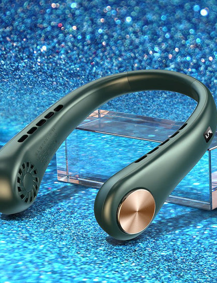 New Mini Neck Fan Portable Bladeless Hanging Neck Rechargeable Air Cooler Mini Summer Sports Fans