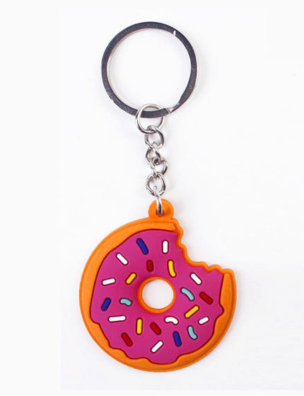 Simple Cartoon Cute Donut PVC Keychain