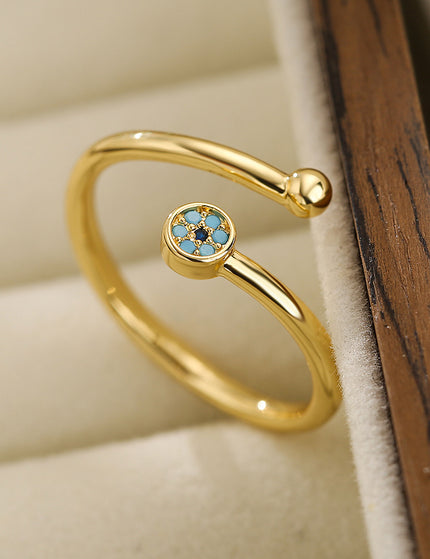 New Fashion Clear Shiny CZ Zircon Cross Evil Eye Rings For Women Girl Finger Accessories Party Jewelry Gift