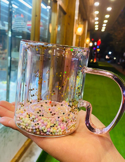 Water Cup Heat Insulation And Anti-scald Handle Cups For Lovers Gift