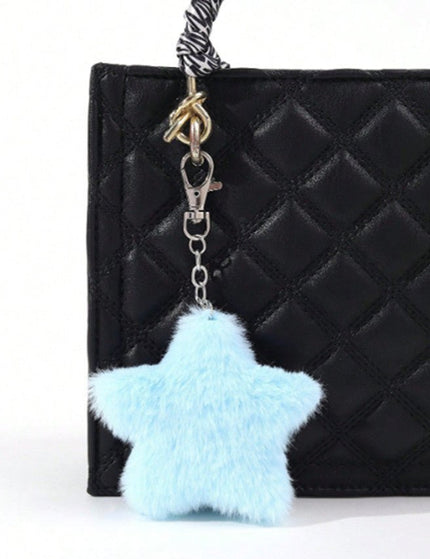 Autumn And Winter New Five-pointed Star Plush Key Chain Pendant