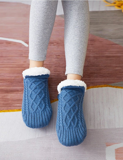 Winter Woolen Socks Women Thicken Warm Home Bedroom Socks Slippers Men Non-slip Foot Warmer Snow Socks Calcetines Mujer