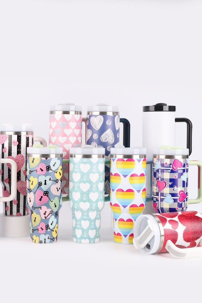 40oz Large Ice Cup Printing Handle Coffee Cup 1200ml