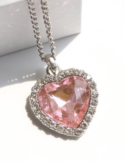 Love Sweater Chain Crystal Heart Titanic Ocean  Girl