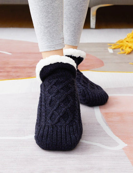 Winter Woolen Socks Women Thicken Warm Home Bedroom Socks Slippers Men Non-slip Foot Warmer Snow Socks Calcetines Mujer