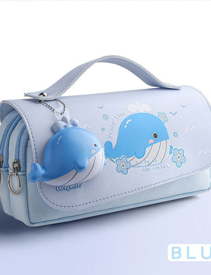 Decompression Pencil Bag Net Red Portable Pencil Bag Primary School Girl