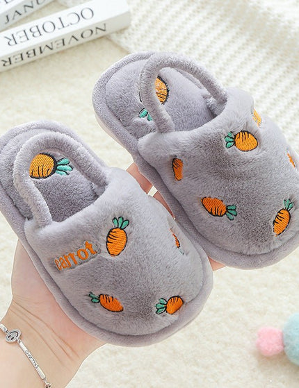 Children's warm cotton slippers