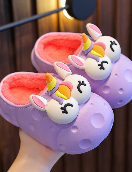 Baby Cotton Slippers Cotton Slippers Boys And Girls Warm With Velvet Children Cotton Slippers