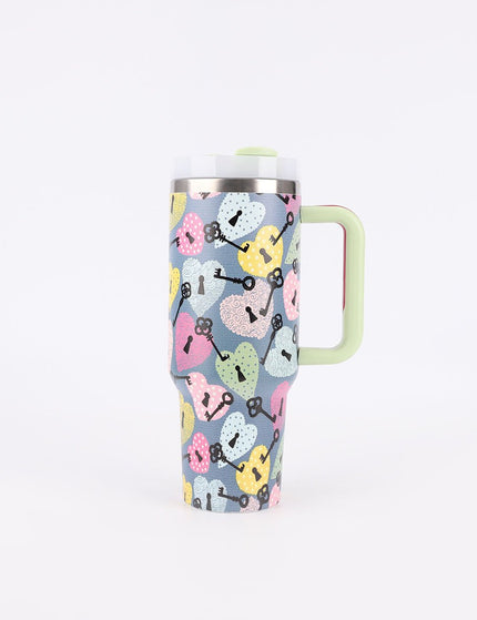 40oz Large Ice Cup Printing Handle Coffee Cup 1200ml