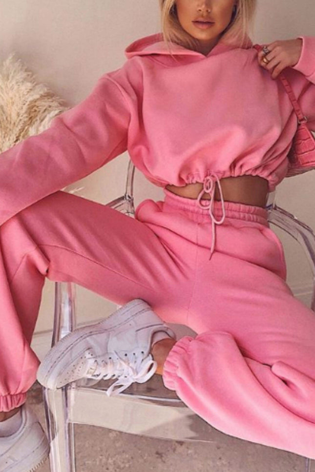 Jogging Suits For Women 2 Piece Sweatsuits Tracksuits Sexy Long Sleeve HoodieCasual Fitness Sportswear