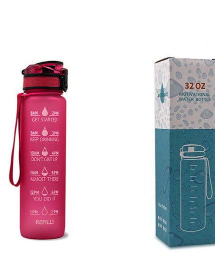 1L Tritan Water Bottle With Time Marker Bounce Cover Motivational Water Bottle Cycling Leakproof Cup For Sports Fitness Bottles