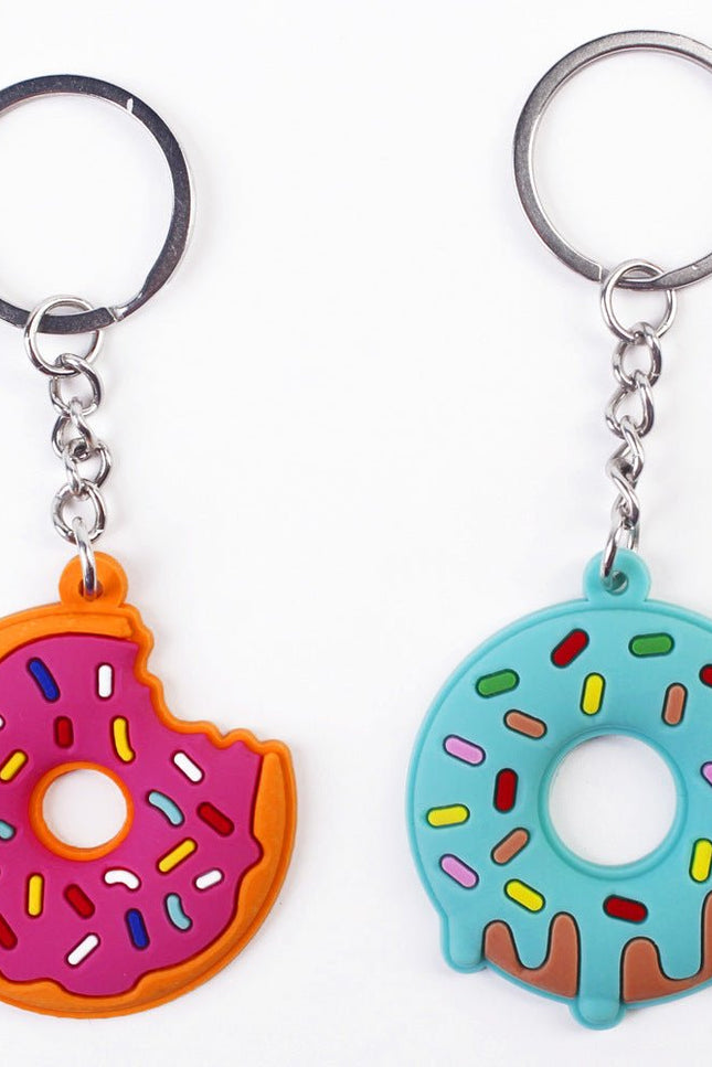 Simple Cartoon Cute Donut PVC Keychain