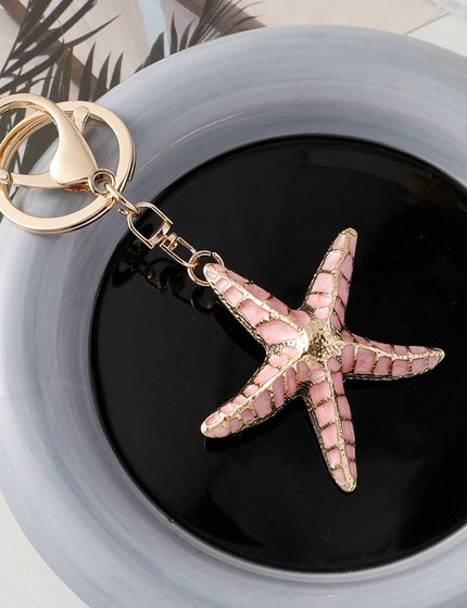 Starfish Shell Keychain Ocean Series
