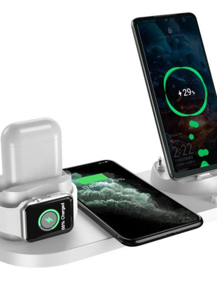 Wireless Charger For IPhone Fast Charger For Phone Fast Charging Pad For Phone Watch 6 In 1 Charging Dock Station