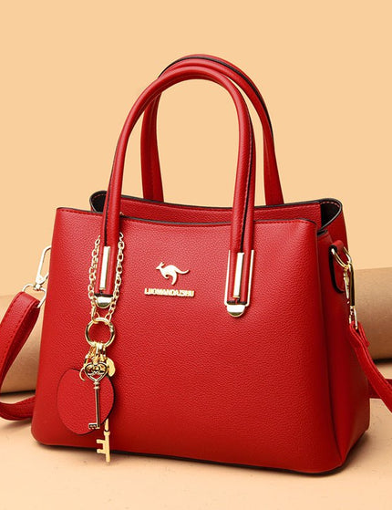 Large Capacity Versatile Women's Bag With Lychee Texture