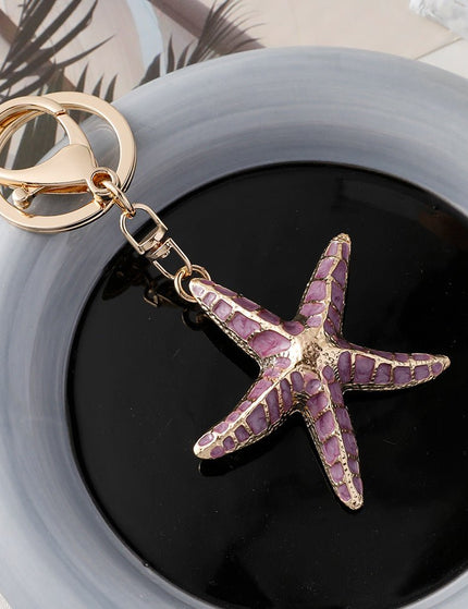 Starfish Shell Keychain Ocean Series
