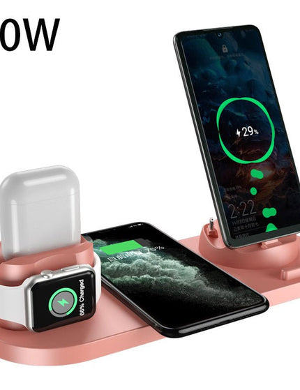 Wireless Charger For IPhone Fast Charger For Phone Fast Charging Pad For Phone Watch 6 In 1 Charging Dock Station