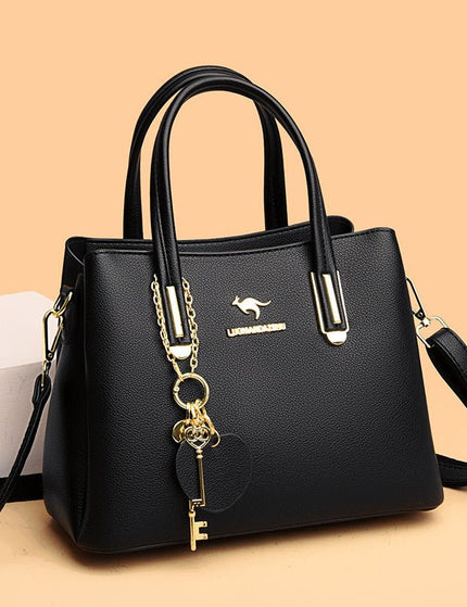 Large Capacity Versatile Women's Bag With Lychee Texture