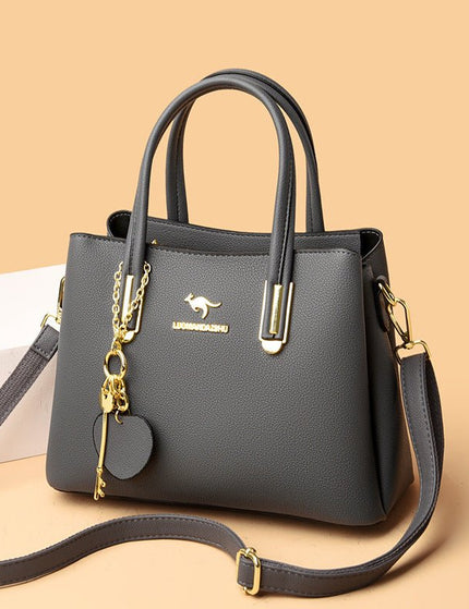 Large Capacity Versatile Women's Bag With Lychee Texture