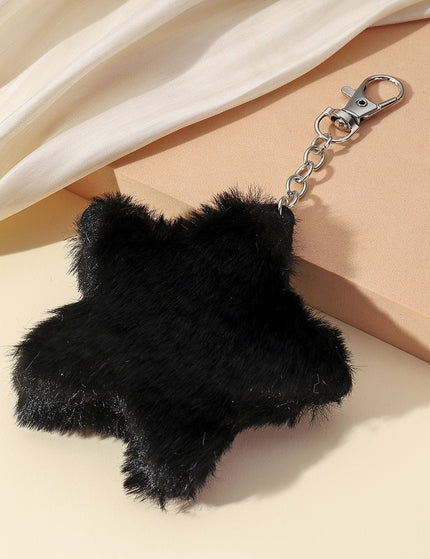Autumn And Winter New Five-pointed Star Plush Key Chain Pendant